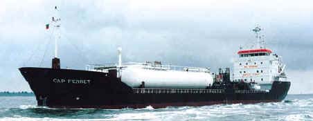 Cap Ferret, product/chemical tanker and Lpg carrier 8,012 dwt