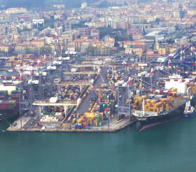 En la reanudación del tráfico de contenedores en las terminales de Eurogate-Contship Italia en el último trimestre de 2023 