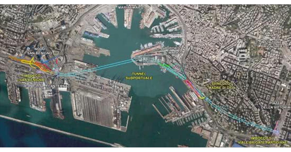 Inaugurato il cantiere per la costruzione del tunnel subportuale di Genova