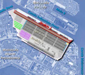 Se está llevando a cabo la construcción de la nueva terminal de contenedores venecianos en Porto Marghera. 