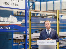 La construction du premier des deux navires de croisière de luxe de la classe « Sonata » a commencé à Marghera