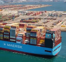 Im dritten Quartal verzeichnete die Ocean-Sparte der Maersk-Gruppe einen Umsatzrückgang von -17,4 %.